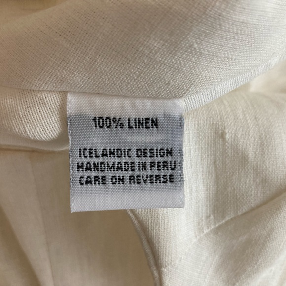 Never Worn ELM DESIGN Linen Dress w/ Layered Skirt and Contrast Zipper, size S - Picture 6 of 7